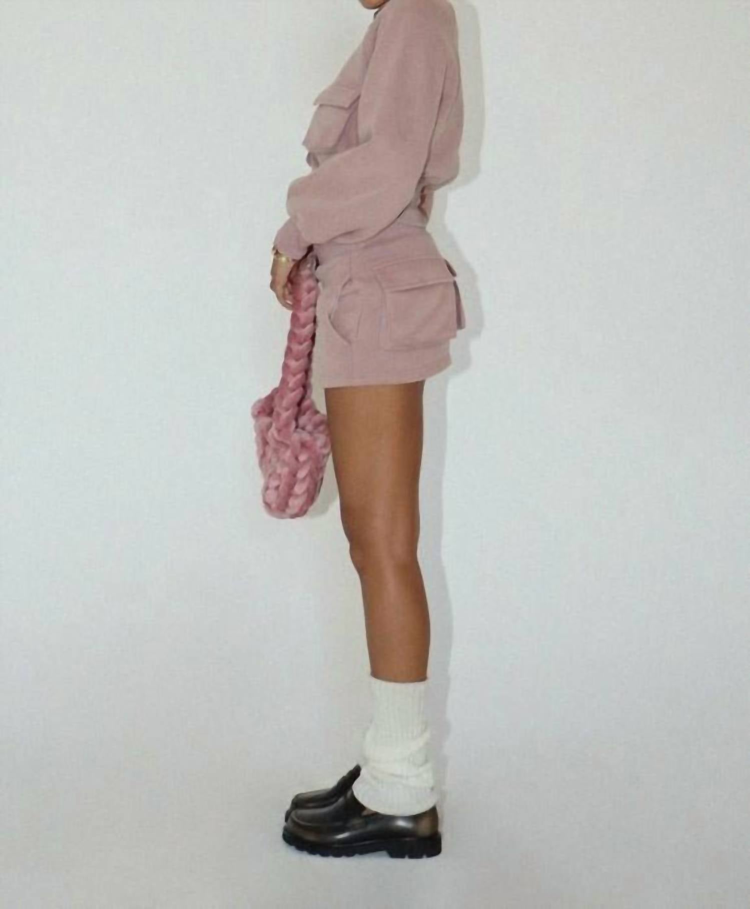 Bailey Rose - Mini Skirt And Sweatshirt Set
