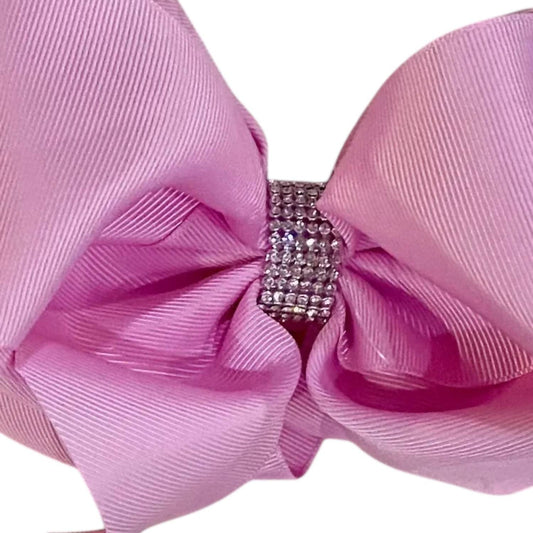 Kids Charm - Girls Hair Bow with Rhinestone Center