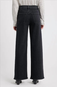 FRAME Le Slim Palazzo Jeans in meteor - women's jeans - detail view