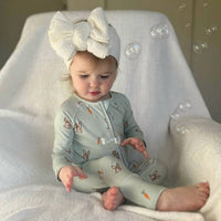 Tyed 'N Knots - Kid's Easter Zip Up Bamboo Pajamas