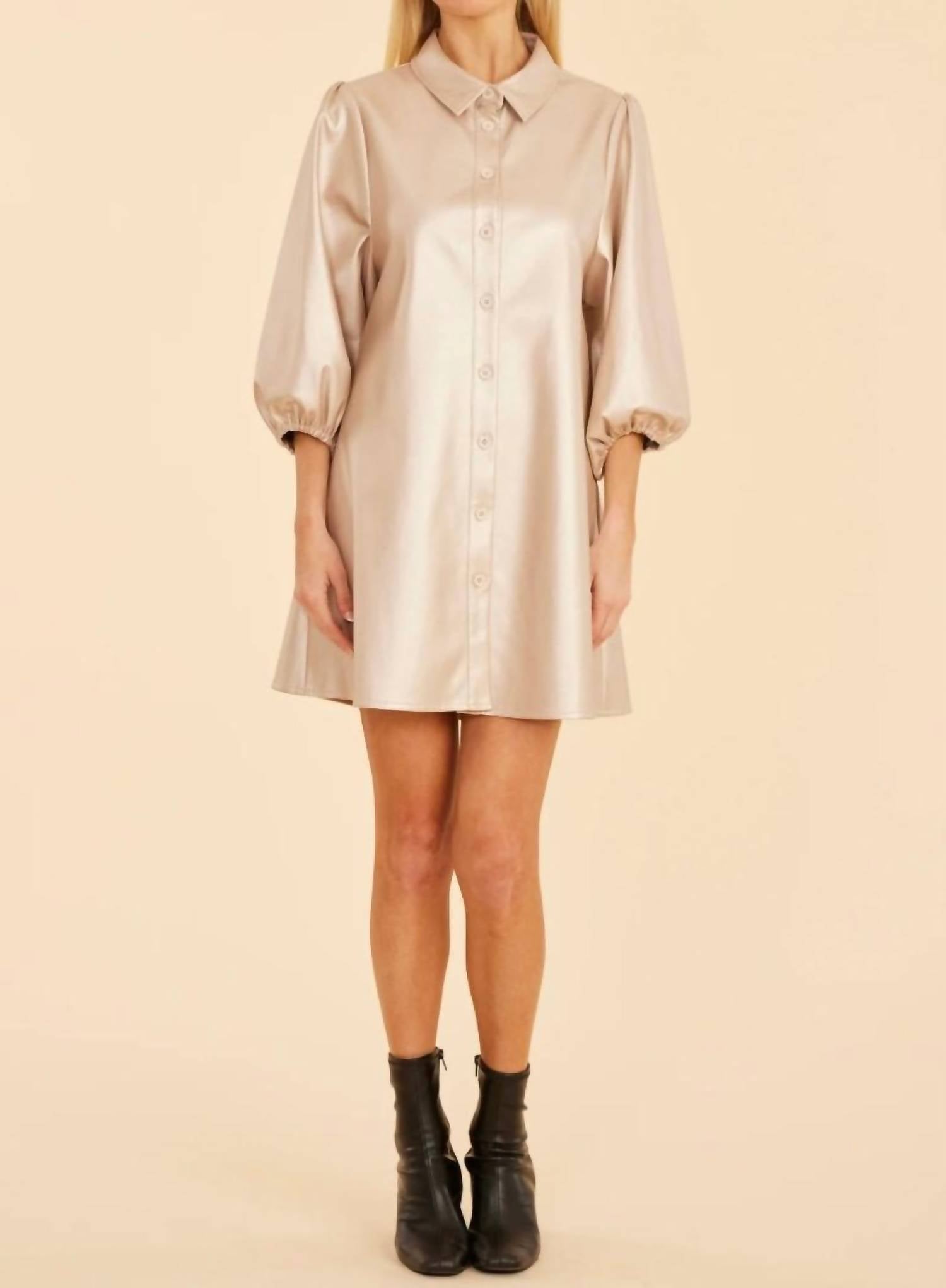 Dolce Cabo - Vicki Vegan Leather Tunic Dress