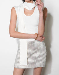 Greylin - Women's Hannah Scarf Knit Top