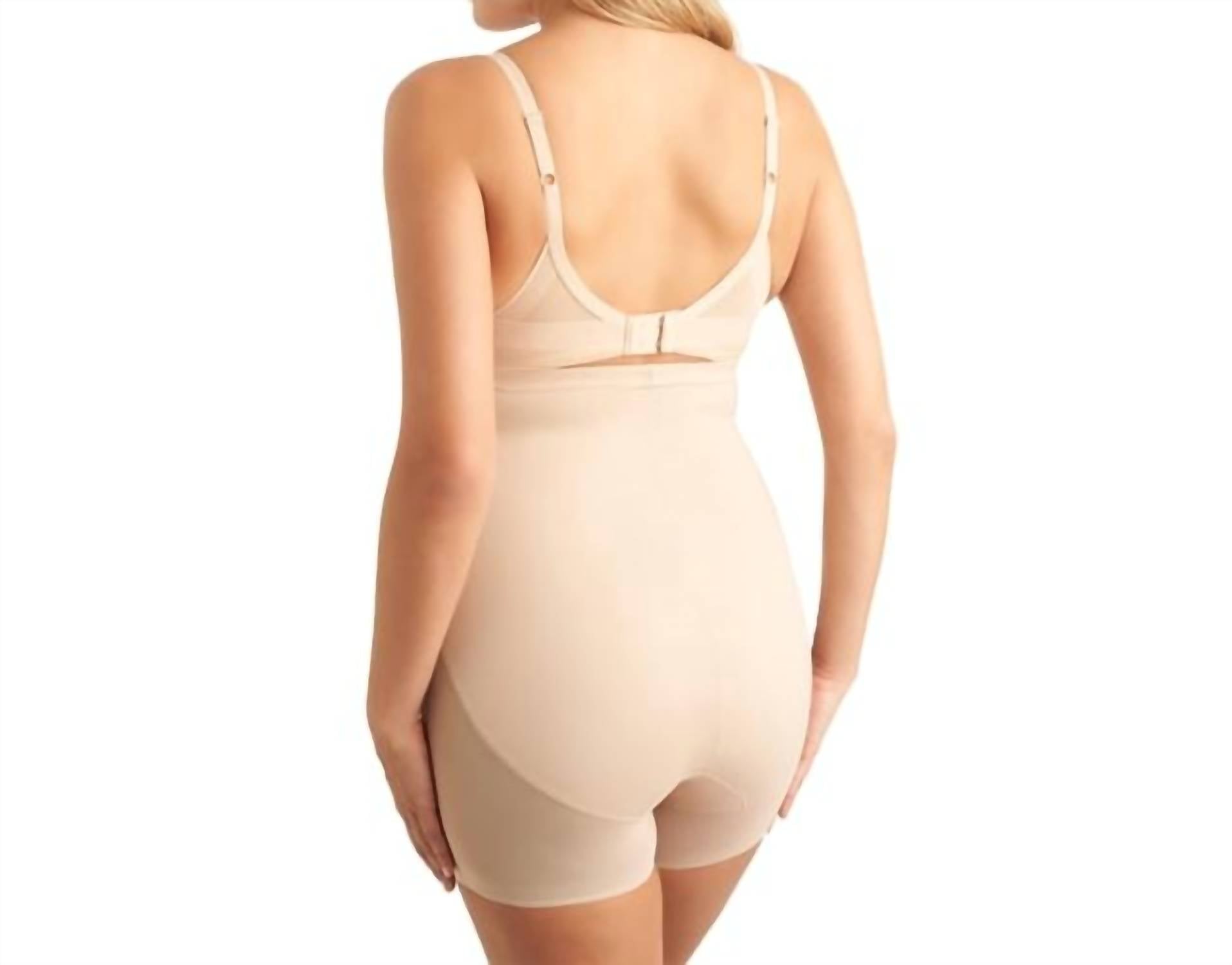 TC Fine Intimates Middle Manager Hi-waist Boy Short in nude - women's intimate - alternate view