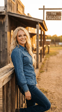 Lucky & Blessed - Stretch Pearl Snap Western Shirt