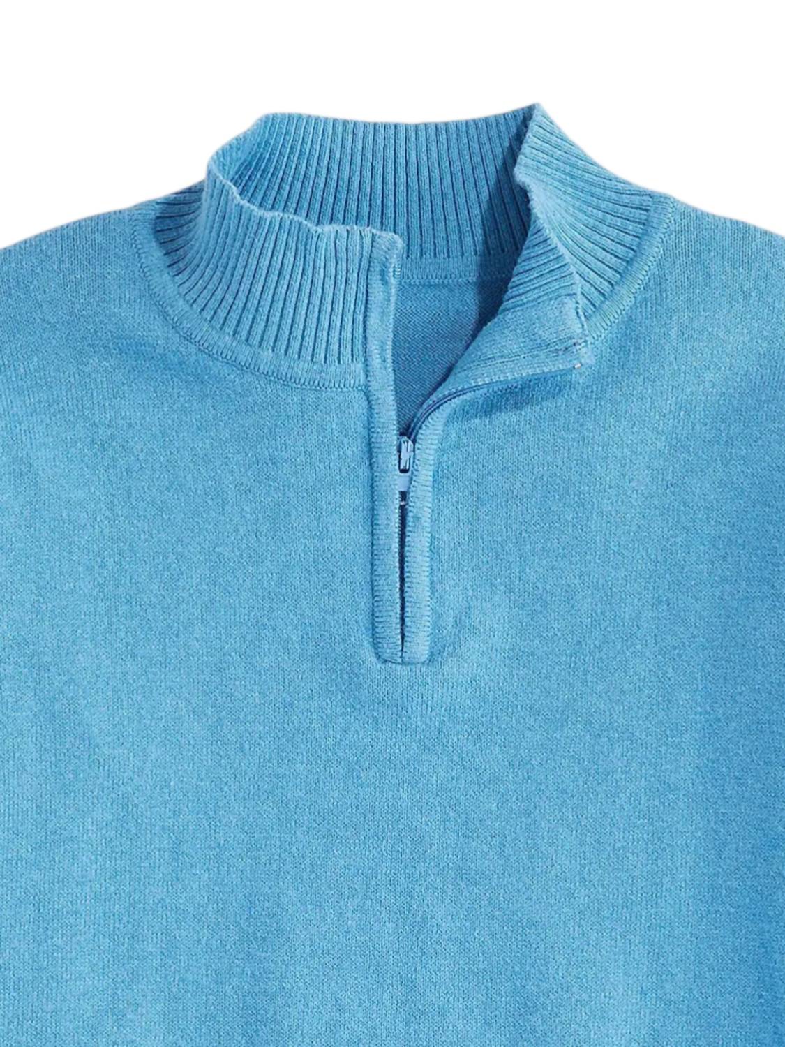 Bella Bliss - Boys Cashmere Blend Half Zip Pullover