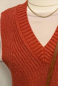 Entro - Women's Sweater Vest With Tee Top