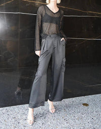 Lna - Lou Silky Cargo Pant
