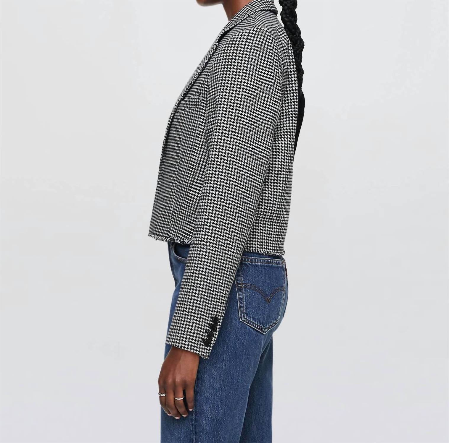 Re/Done - wool cutoff boyfriend blazer