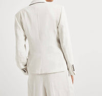 Brunello Cucinelli - Canvas Cropped Blazer