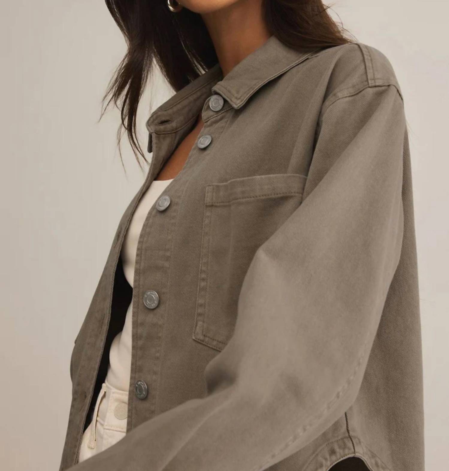 Z Supply - All Day Cropped Denim Jacket