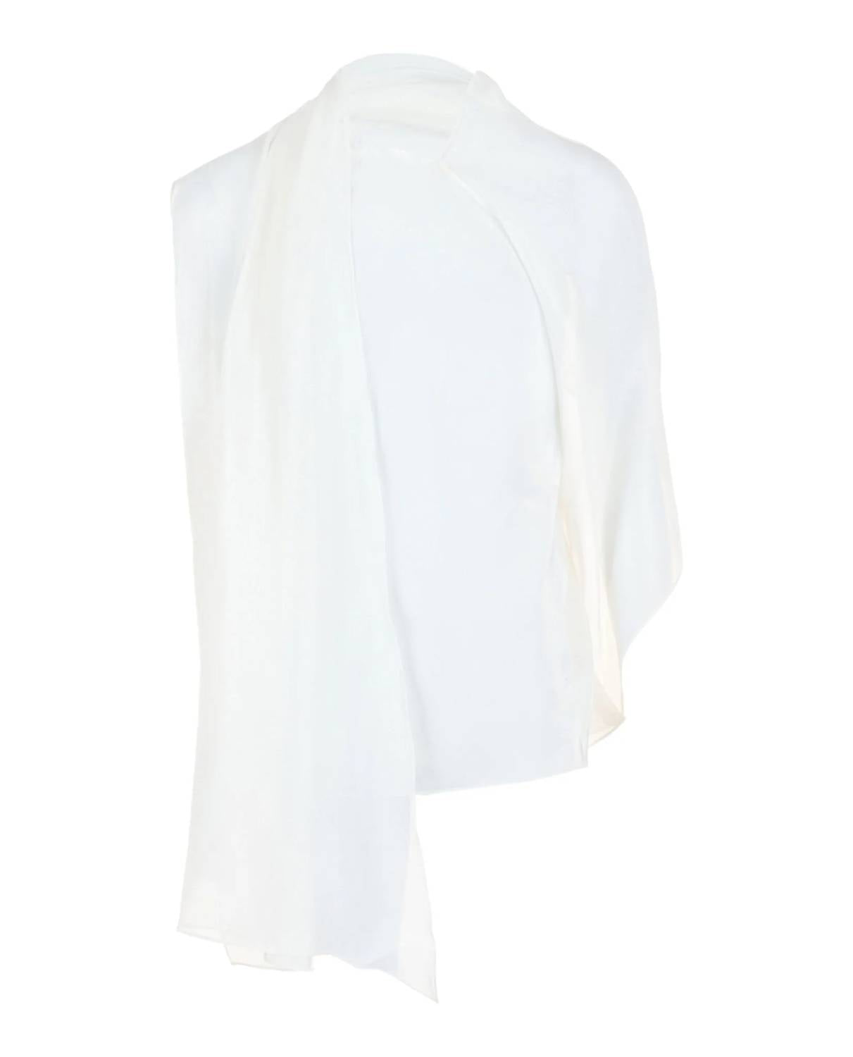 Salvatore Ferragamo - Women's Asymmetrical Shawl Blouse