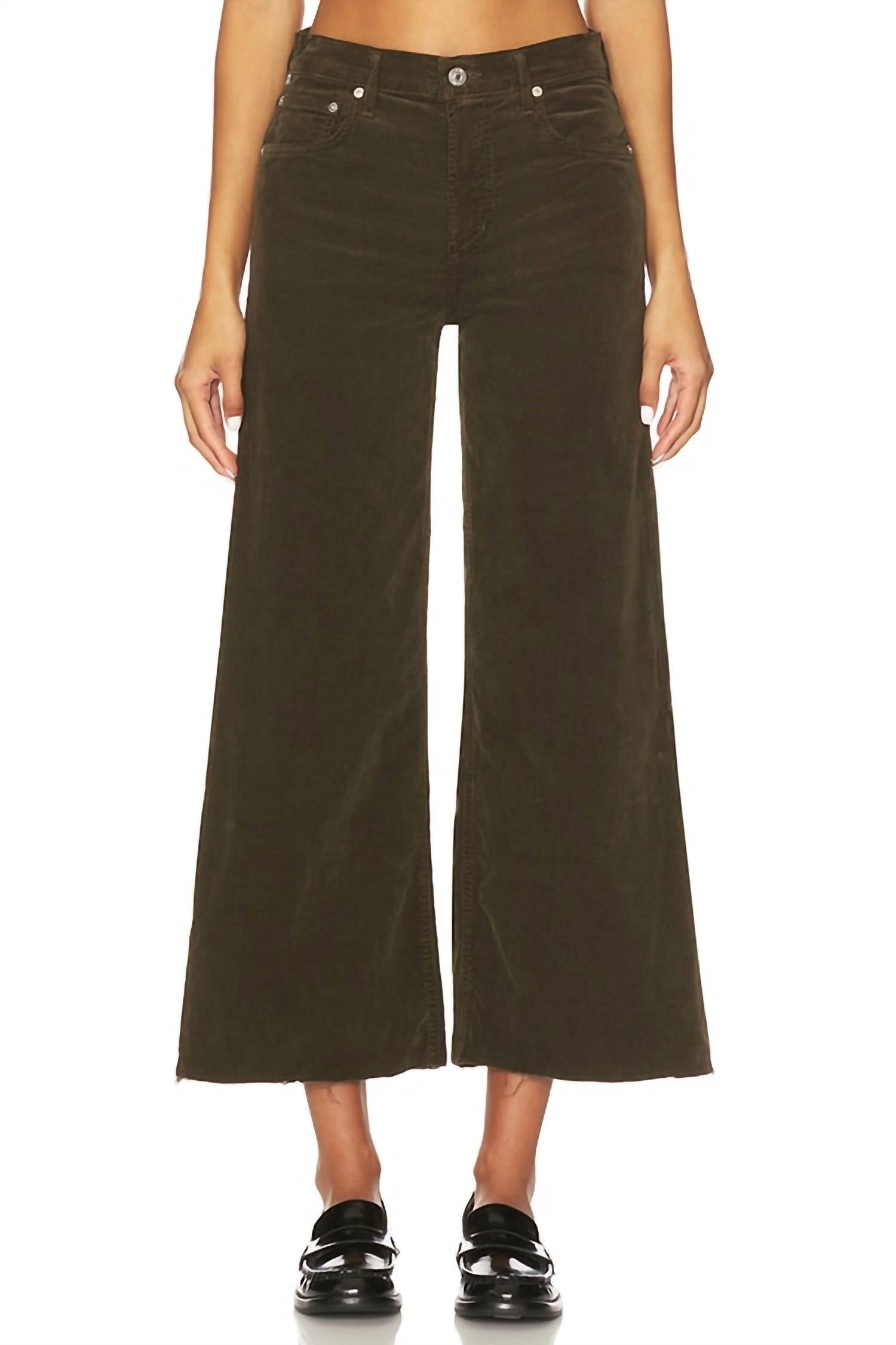 Citizens Of Humanity - Lyra Wide Leg Crop Corduroy Jeans