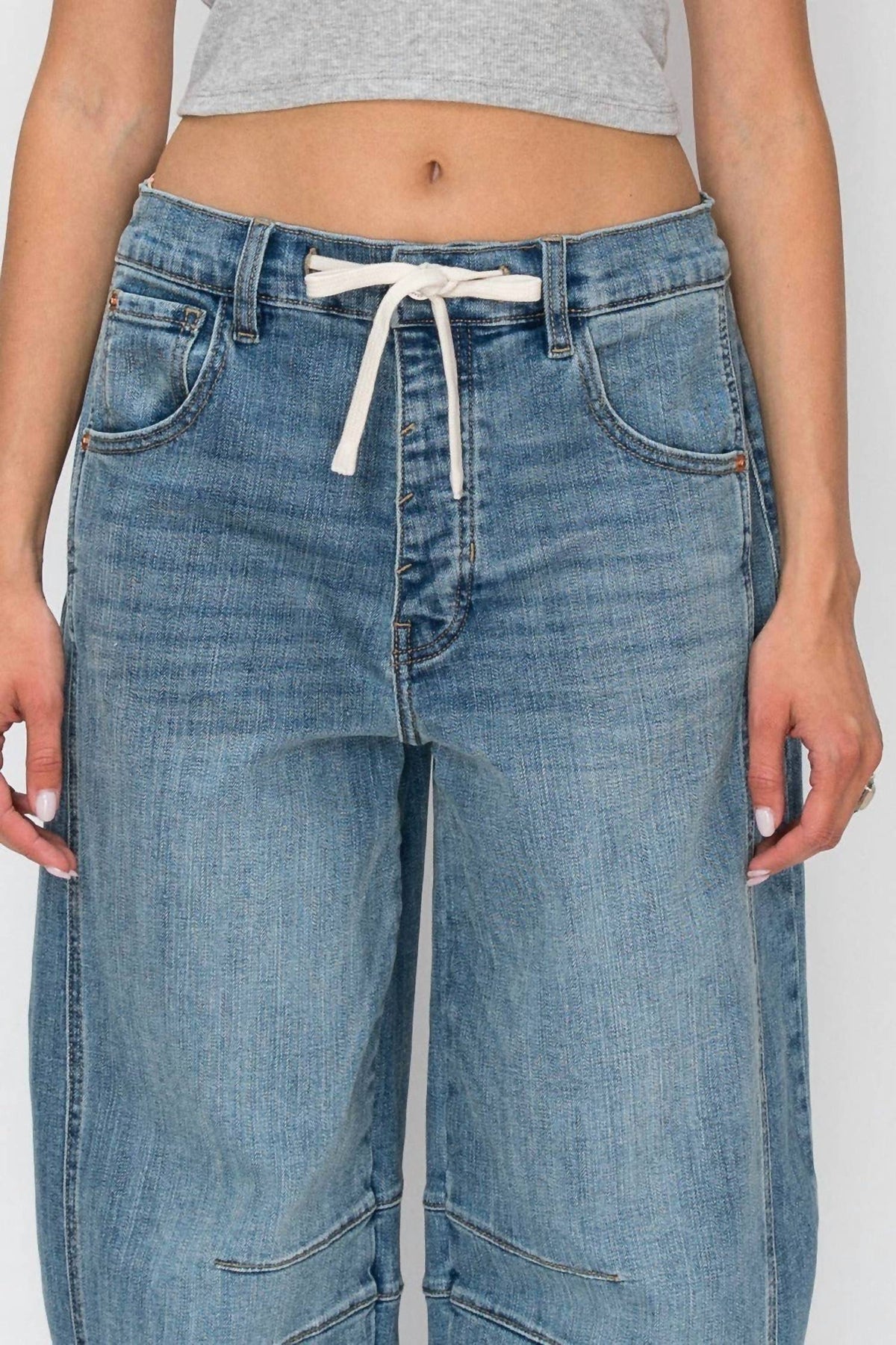 Artemis Vintage - High Rise Relaxed Barrel Jeans