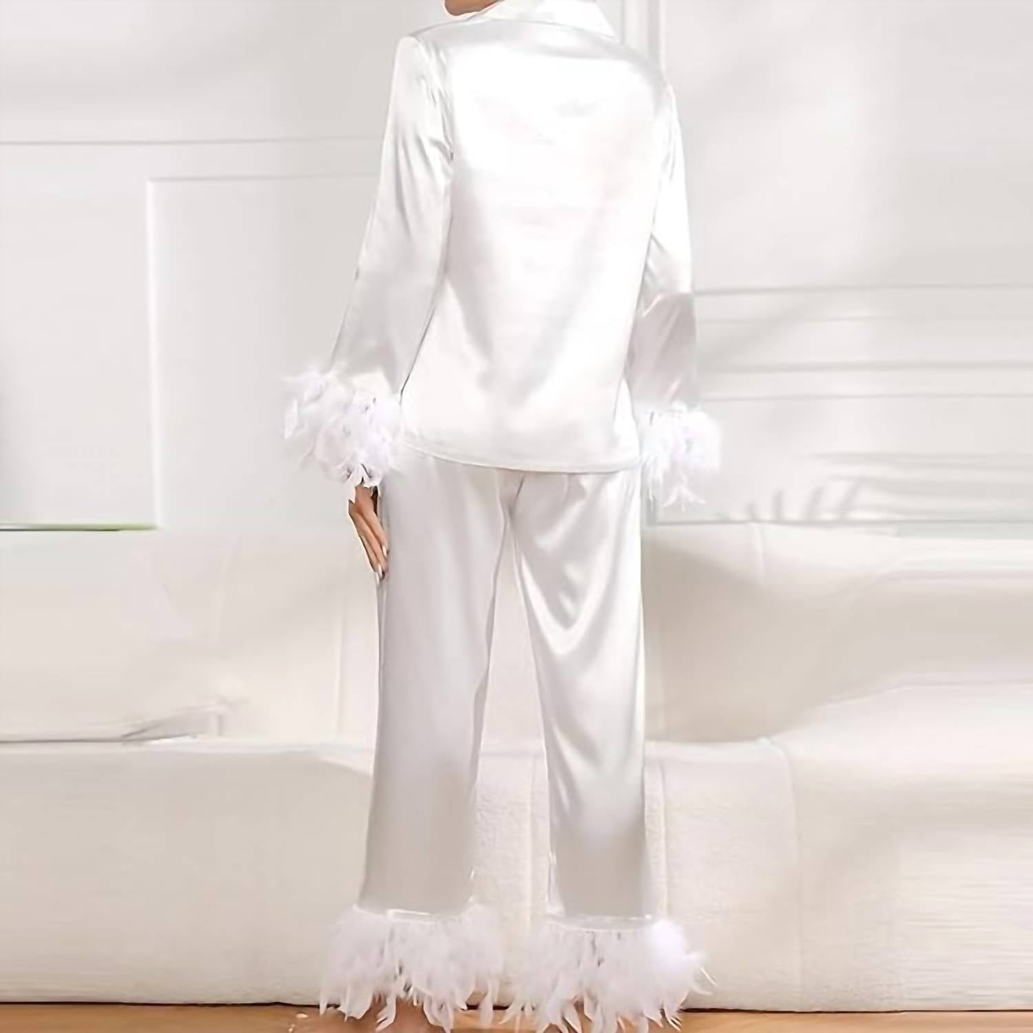 Plume - Feather Cuffs Pajamas