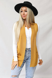 Cielo - Gentry Open Front Sleeveless Cardigan