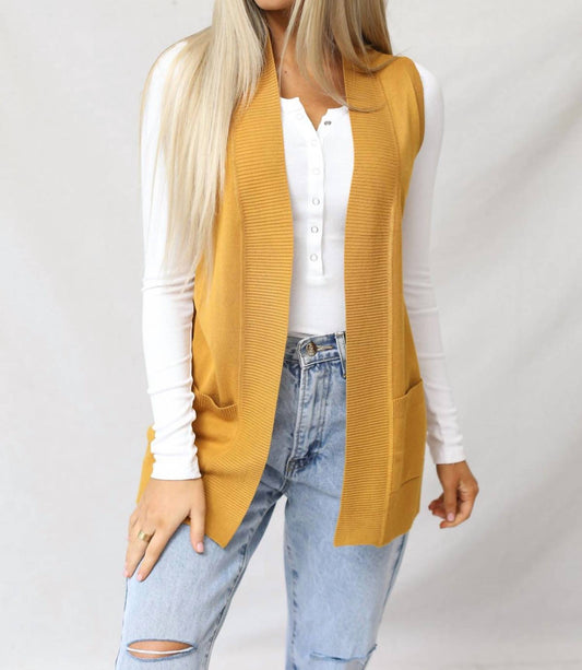 Cielo - Gentry Open Front Sleeveless Cardigan