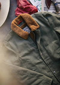 Iron & Resin Men's 1st Gen Waxed Nautilus Jacket in olive - women's jacket - view 4