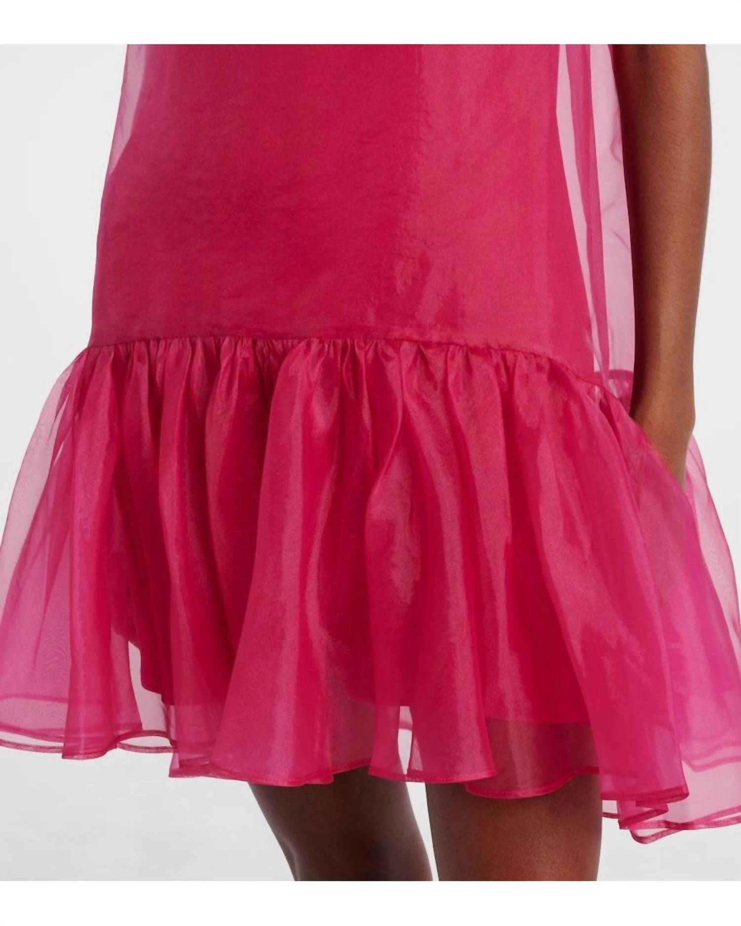 JONATHAN SIMKHAI Beaux Mini Dress in pink - women's dress - view 4
