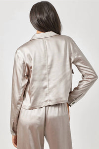 Mystree - Satin Cropped Jacket