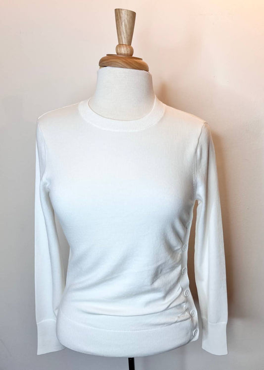 Elliott Lauren - Women's Side Button Sweater