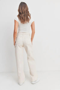 Just Black Denim - High Rise Utility Oat Pants
