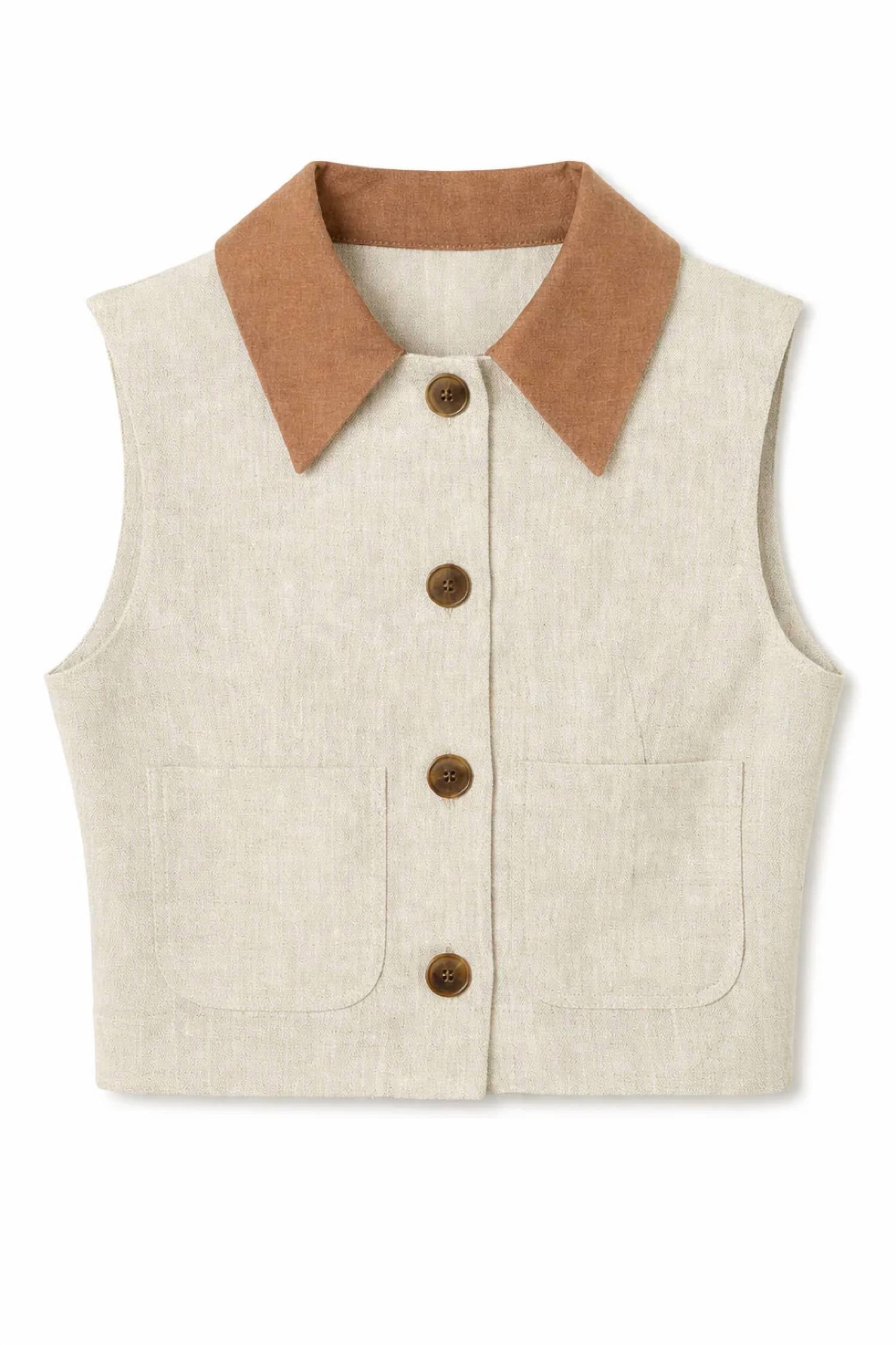 Matthew Bruch - Cropped Collared Vest