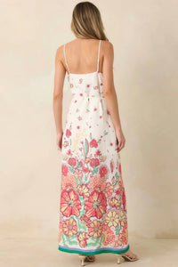 Skies Are Blue - Garden Party Border Maxi Dress