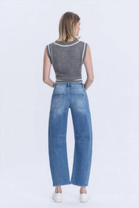Vervet By Flying Monkey - Maris High Rise Barrel Jean
