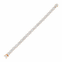 Diana M Jewels - Women's Radiant Lab-Grown Diamond Tennis Bracelet (48.00 Ct) - Signature