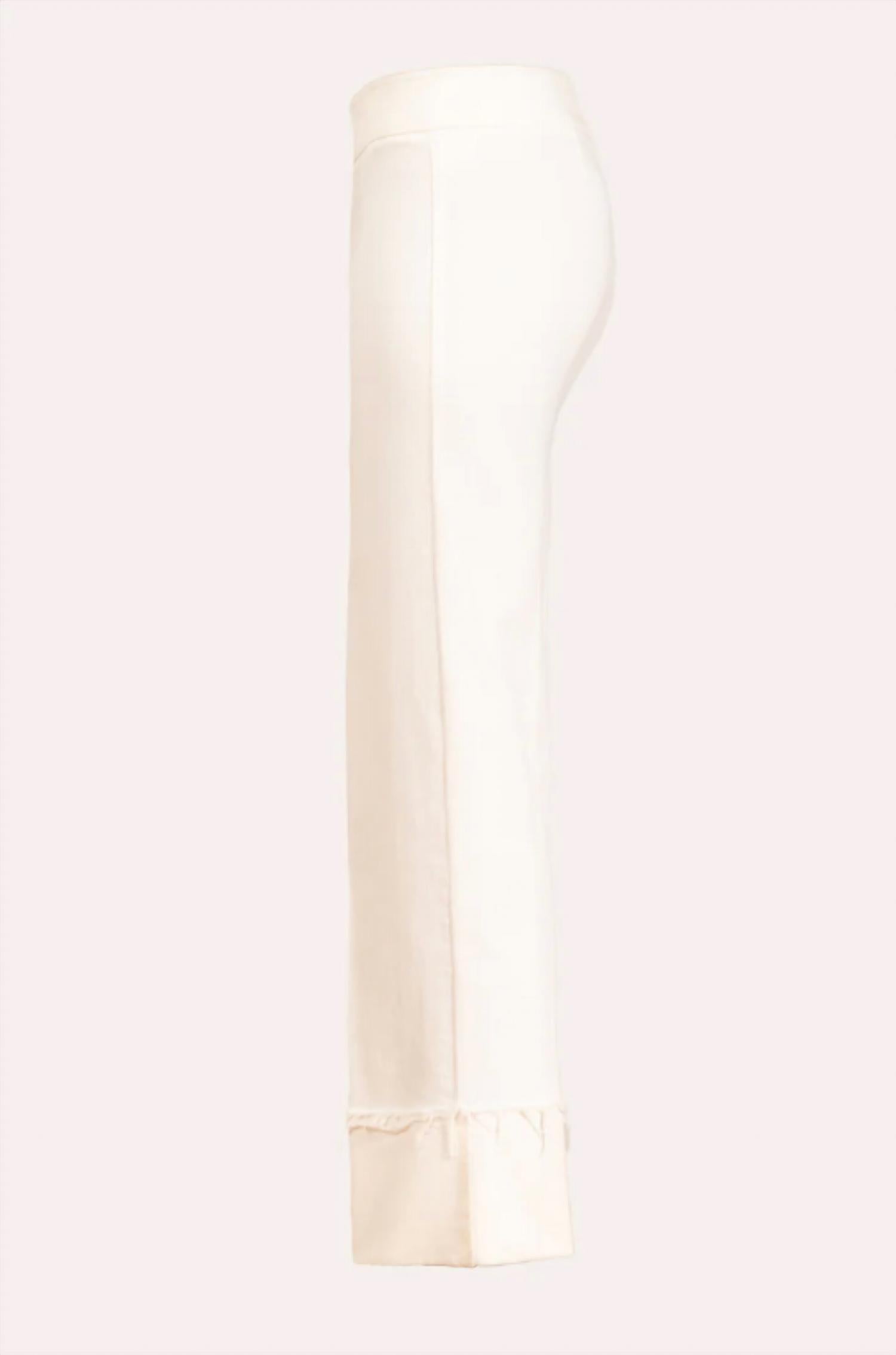 Avenue Montaigne Bonnie Straight Leg Jean in white - women's jeans - view 4