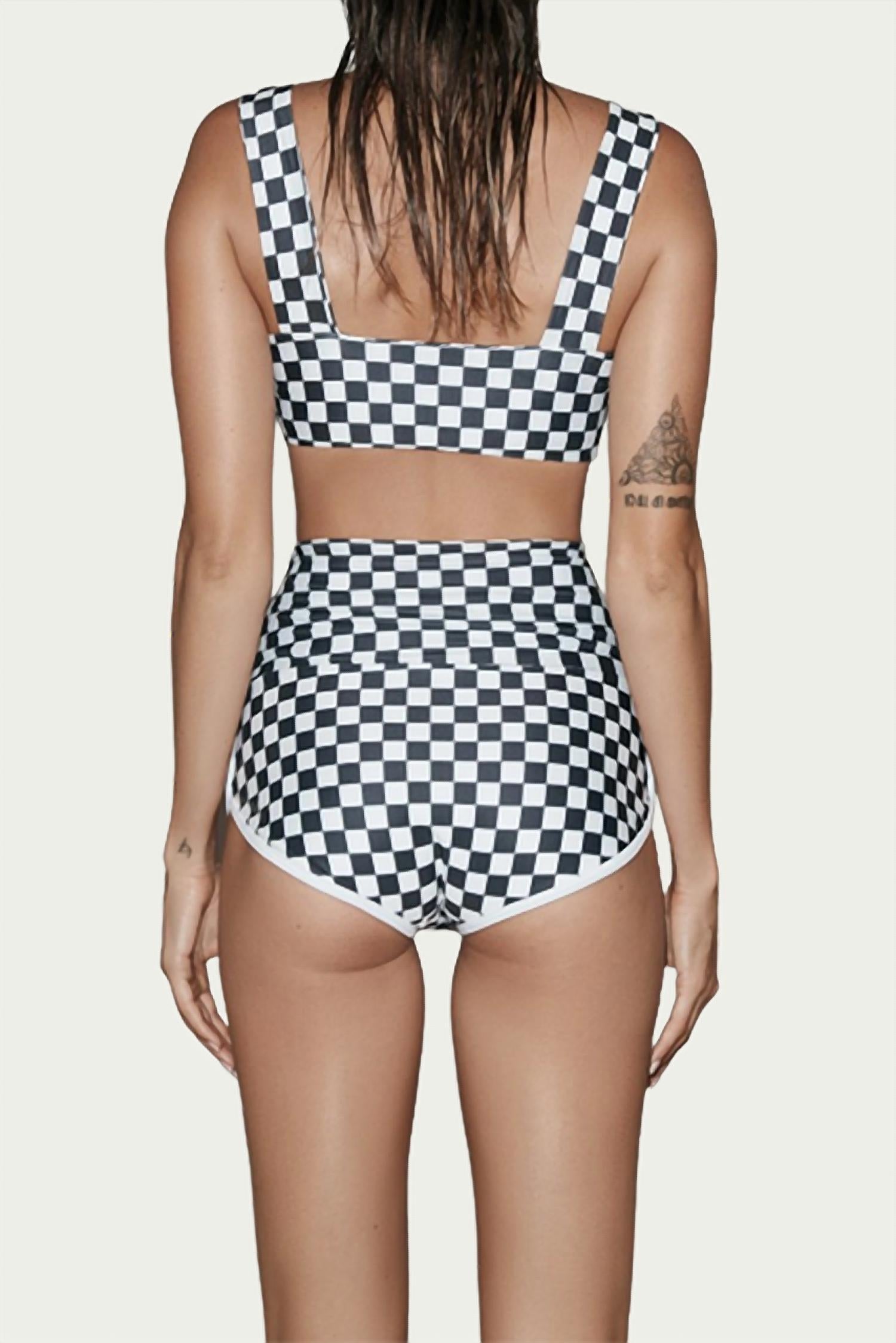 LUNA CROP SWIM TOP