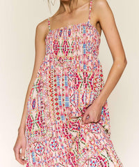 In The Beginning - Southwest Sunset Midi Dress