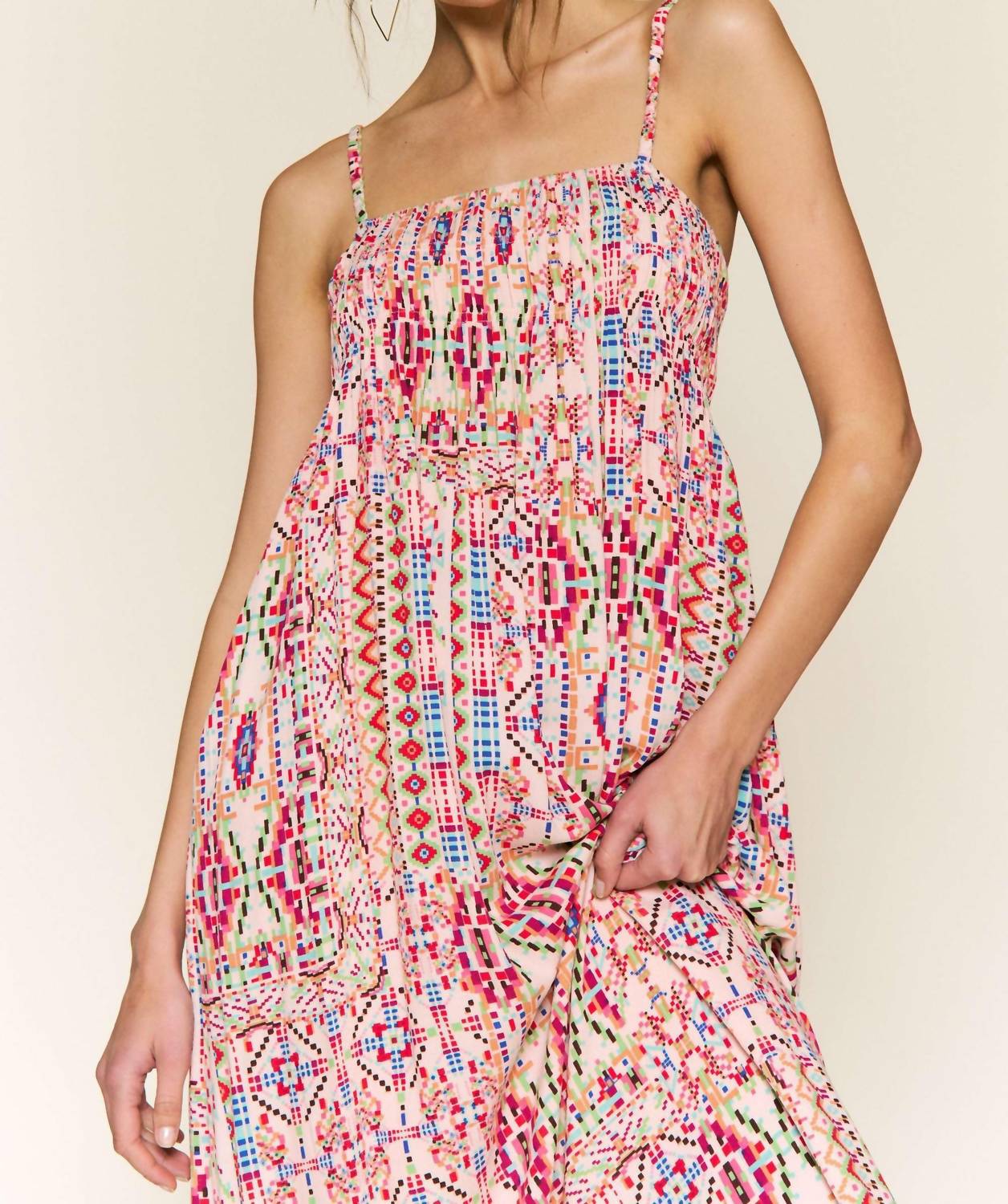 In The Beginning - Southwest Sunset Midi Dress