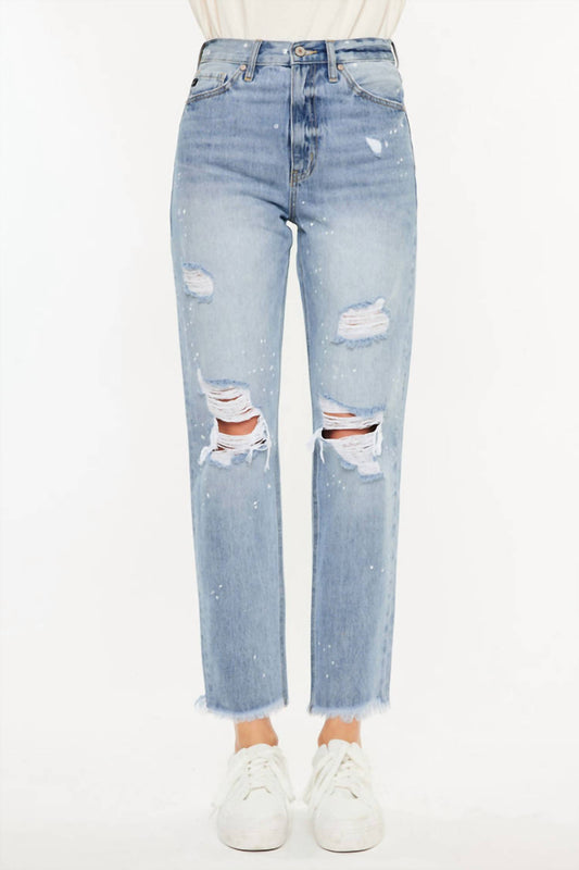 Kancan - Oceane Paint Splatter Straight Jeans