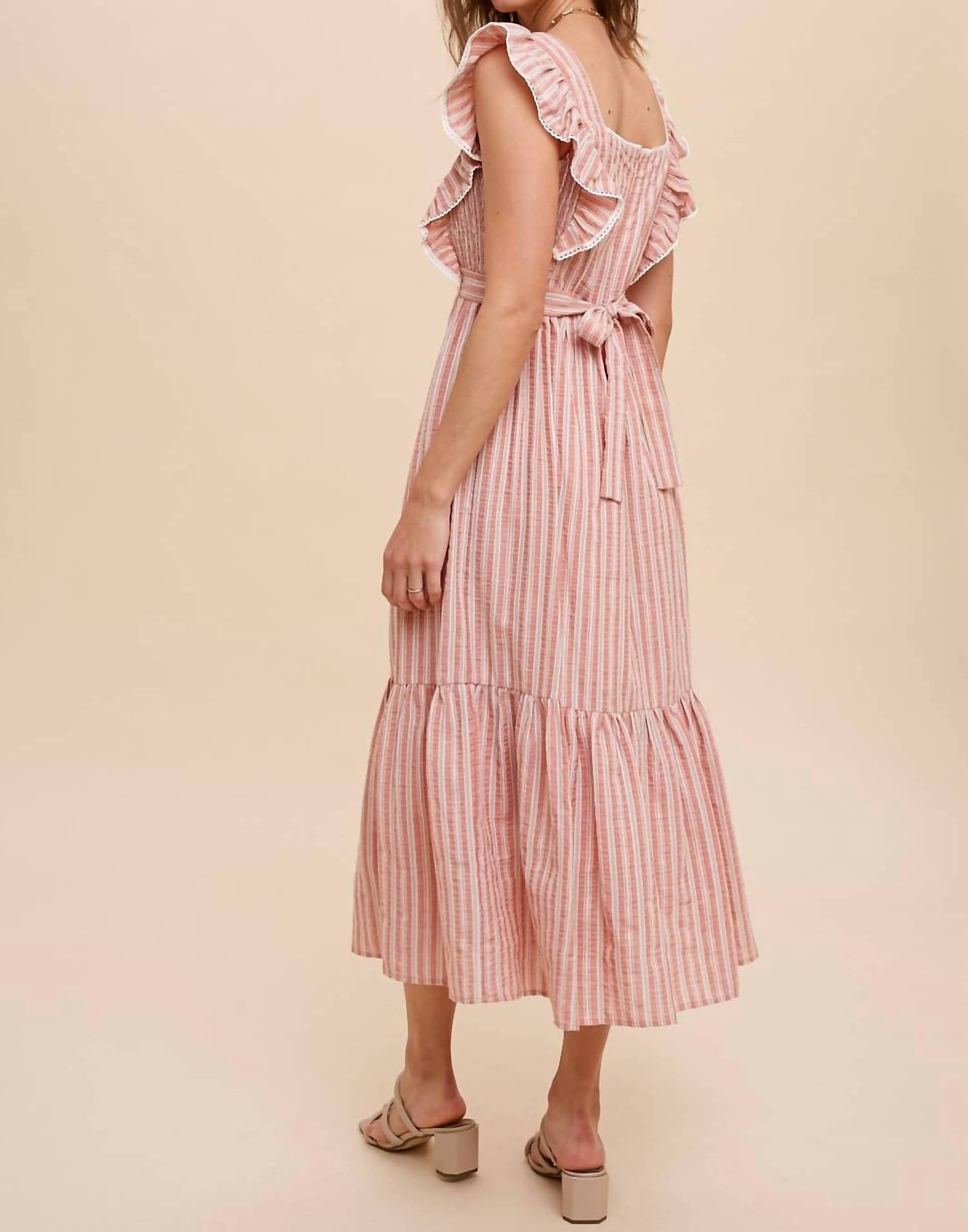 In-Loom - Striped Midi Dress
