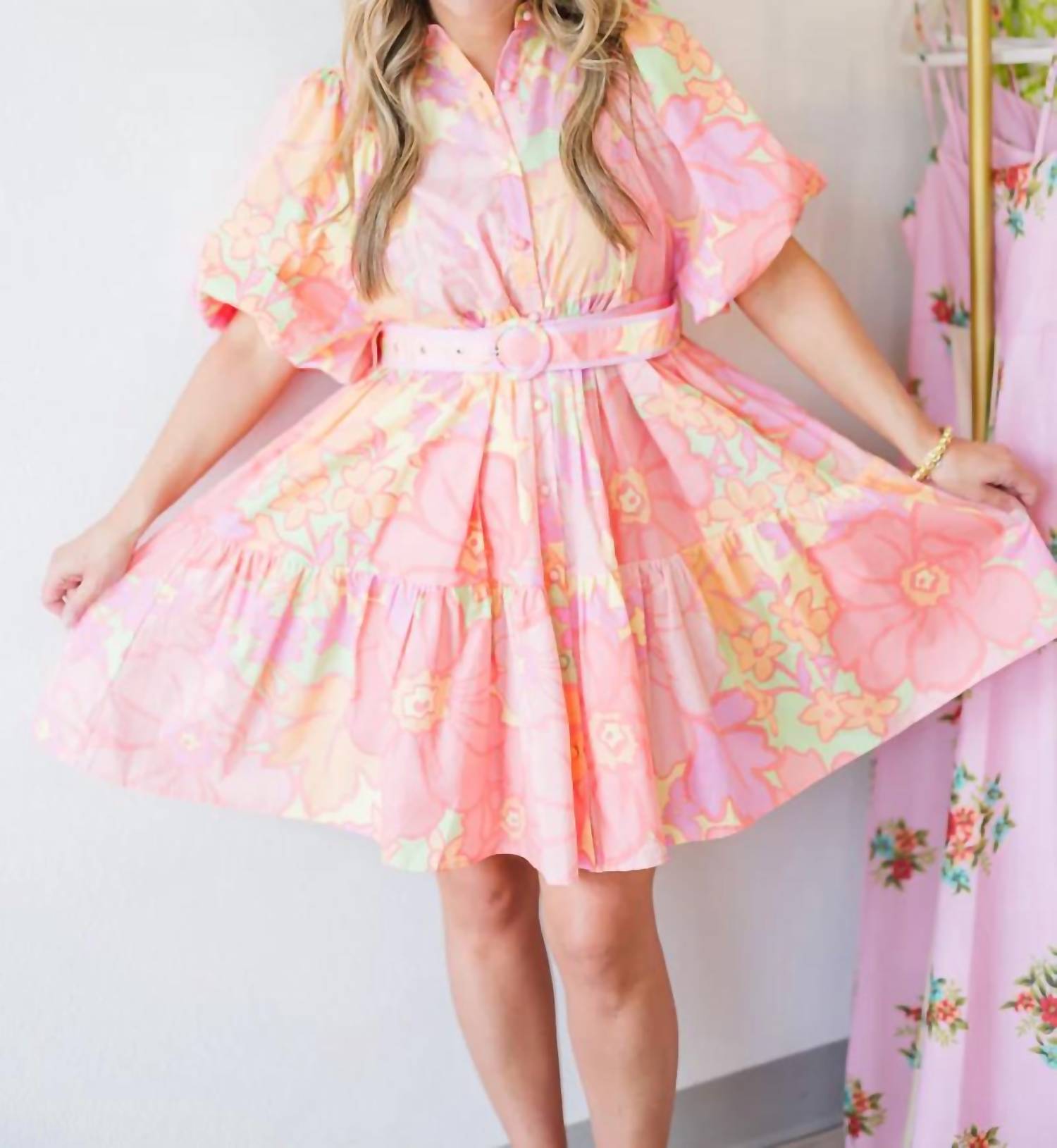 Karlie - Sorbet Swing Mini Dress
