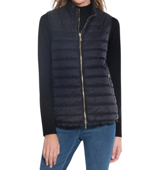 Multiples - Quilted Long Vest