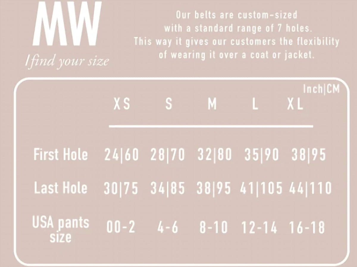 Most Wanted - Women's Zipper Edged Belt With Buckle