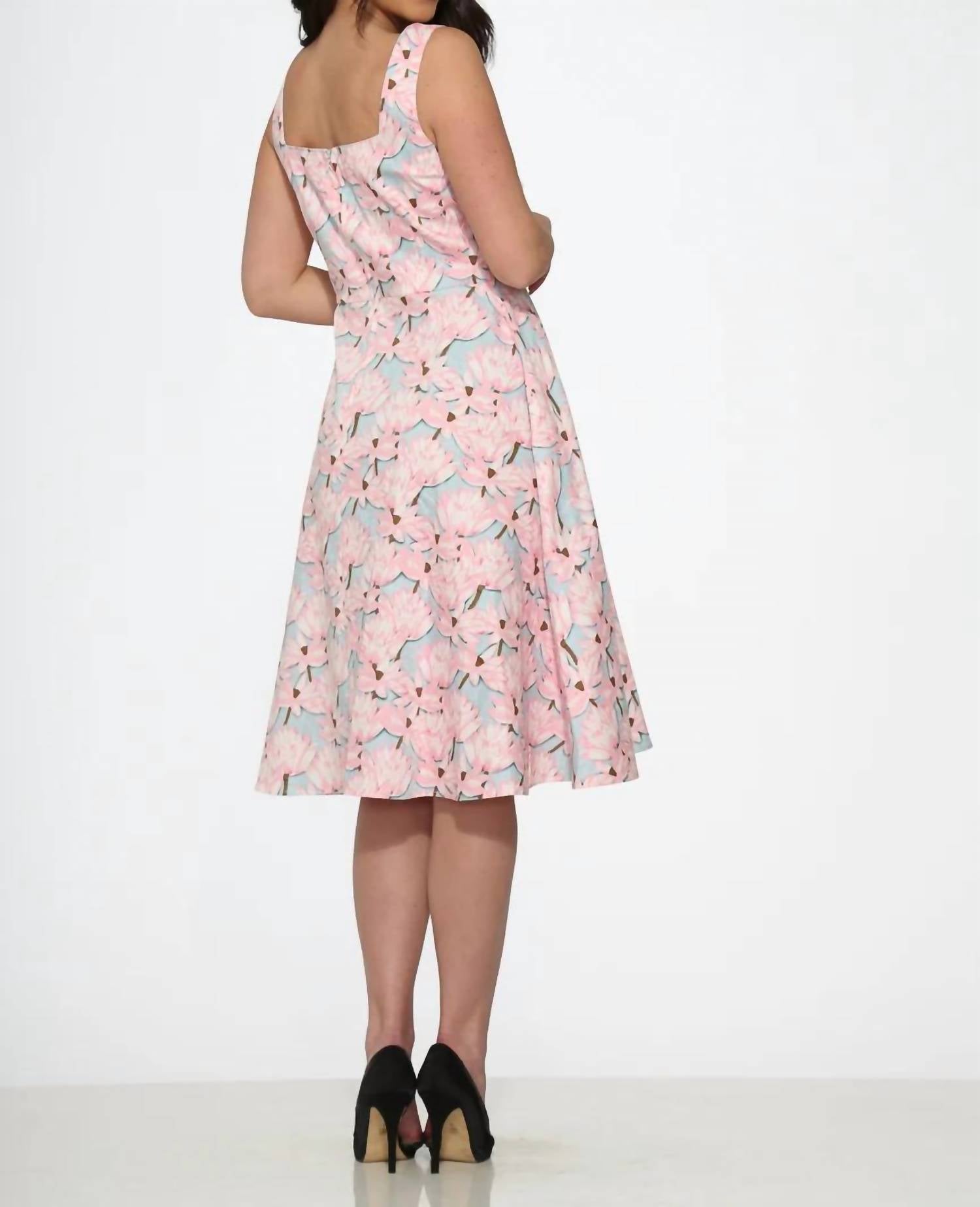 Orchid Bloom - Floral Swing Dress