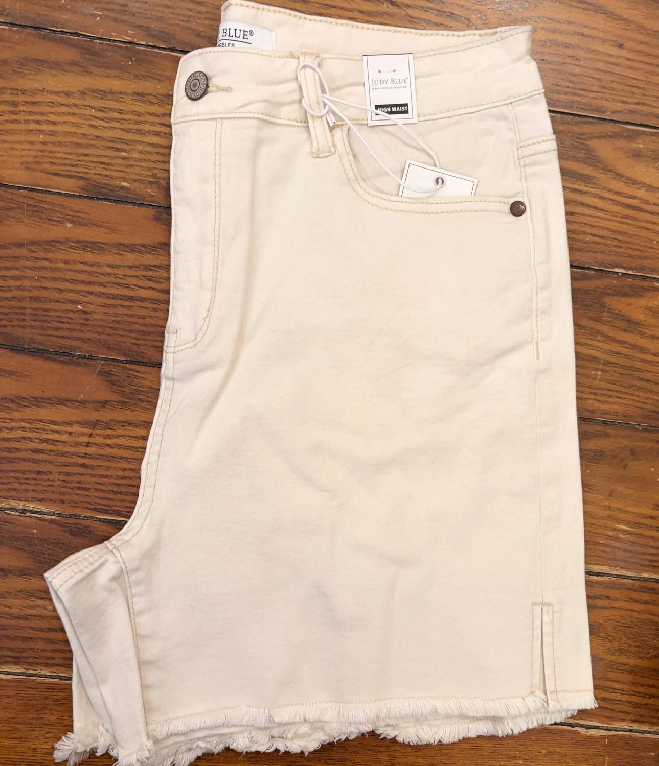 Judy Blue - Women's High-rise Cut-off Denim Shorts