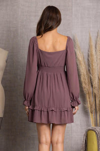 She + Sky - Mini Boho Casual Dress