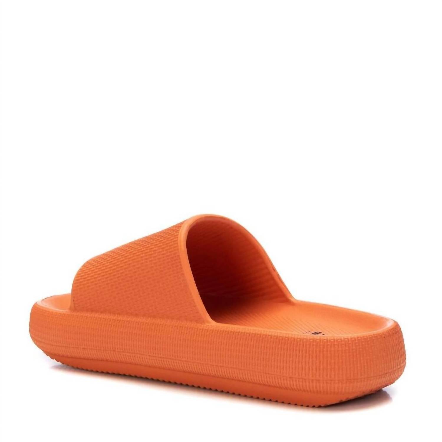 Xti Women's Rubber Flat Sandals in orange - women's sandal - alternate view