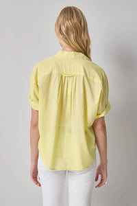 Lilla P - Elbow Sleeve Button Down Shirt