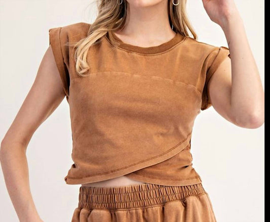 Ee:Some - Crop Wrap Top