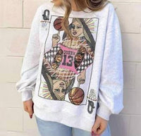 Queen Of Sparkles - Queen of Basketball Sweatshirt