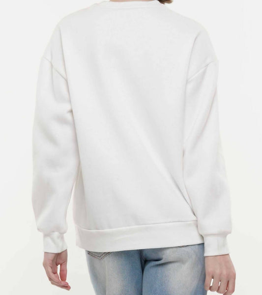 Why Dress - God Bless American Flag Sequin Sweatshirt