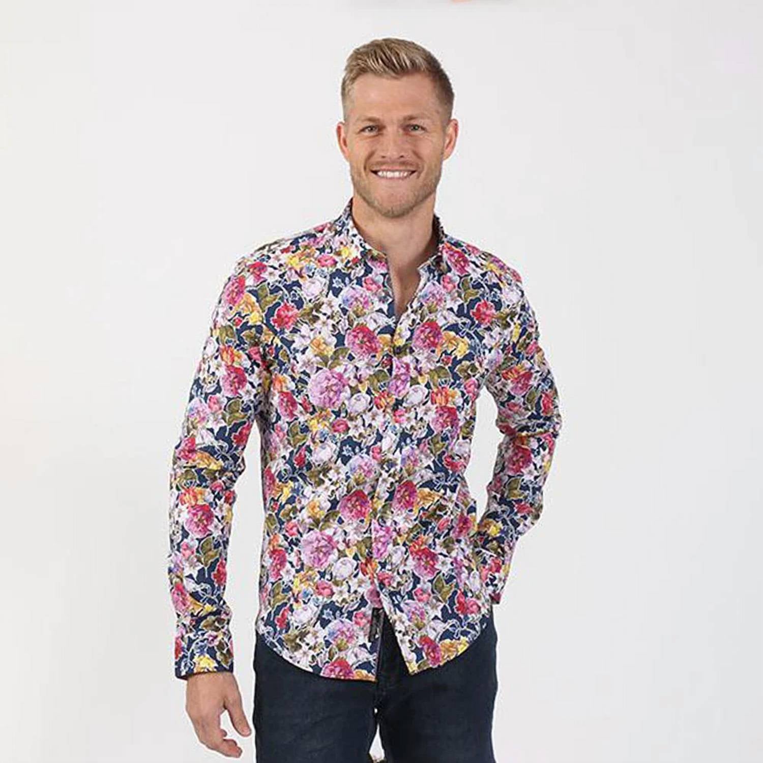 Eight X - Garden Print Button Down Shirt