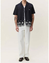 Les Deux - Border Embroidery Shirt