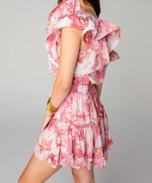 Buddylove - One Shoulder Ruffle Mini Dress