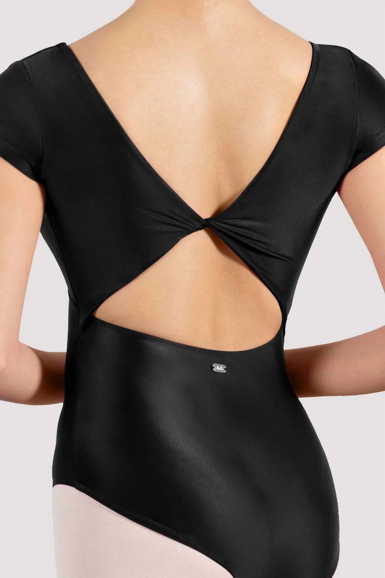 Bloch - Mirella Black Glow Cap Sleeve Leotard